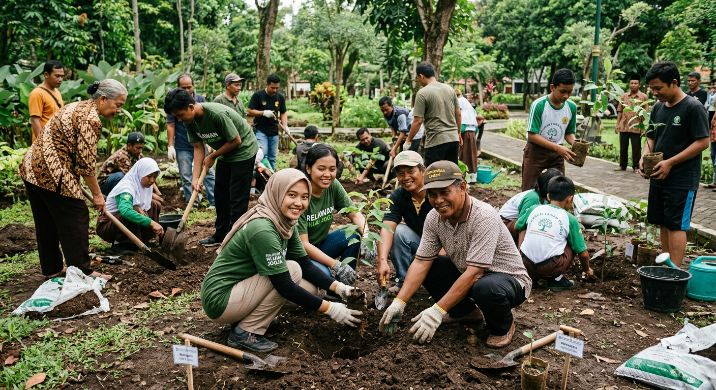 Penanaman Pohon Bersama Komunitas LIVESGP MANGGALA Hijau
